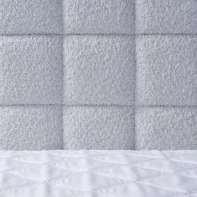 Laky Continental Divan Bed with Topper and Storage, Modern Style – close-up of details and texture