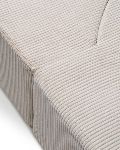 Lunaria Modular Foam Sofa Bed 200 cm, Japandi Style – close-up of details and texture