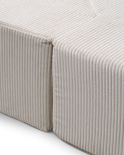 Kamelia Freestanding Foam Sofa Bed 200 cm, Japandi Style – close-up of details and texture