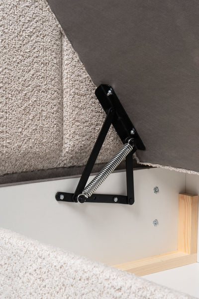 Bazy Continental Divan Bed with Storage, Glamour Style – close-up of details and texture