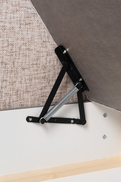 Gory Continental Divan Bed with Storage, Minimalist Style – close-up of details and texture