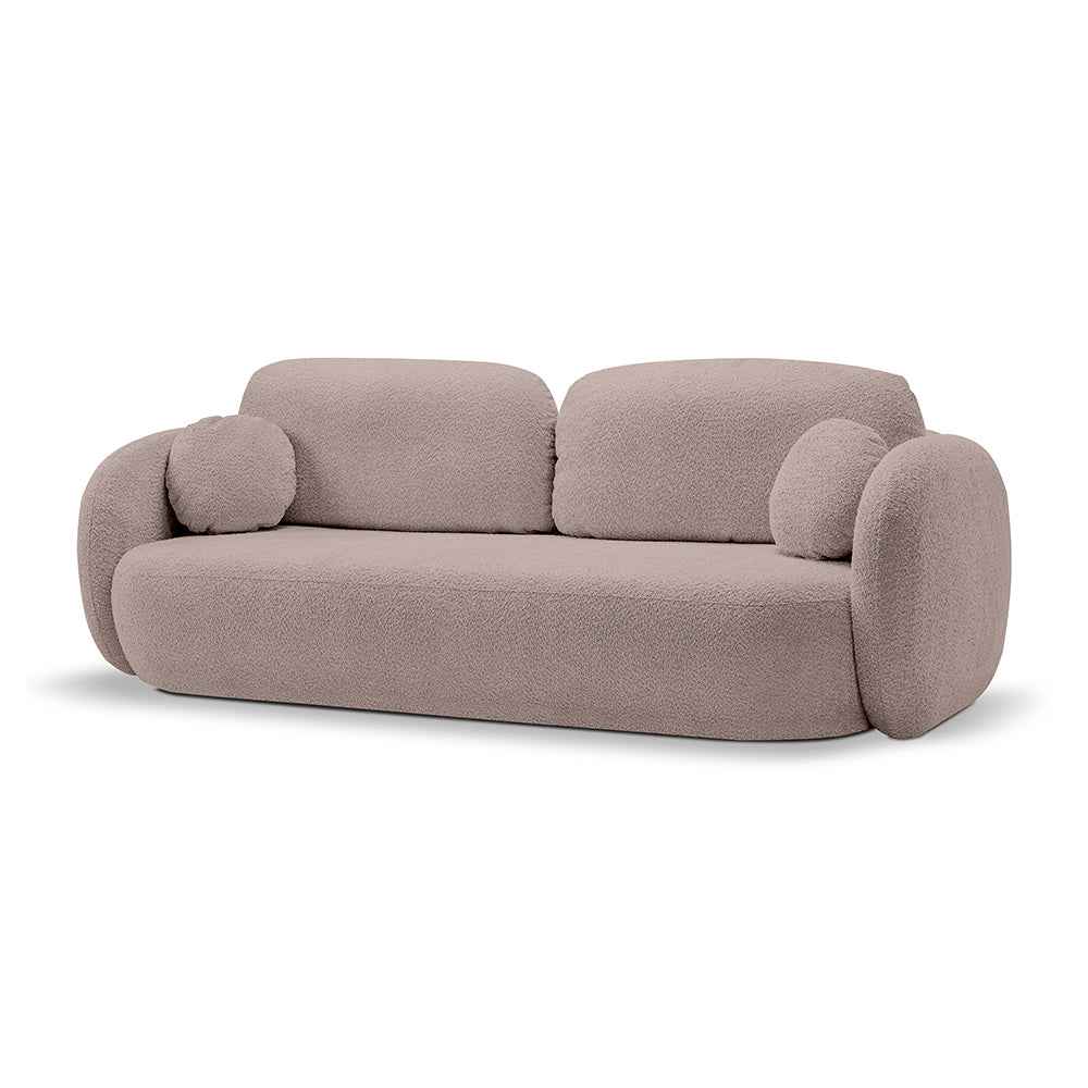 Olemo Sofa Bed 142x200, Modern Style, Abriamo Fabric – Clay Beige (ABRIAMO 11)