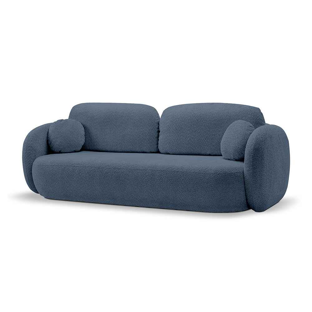 Olemo Sofa Bed 142x200, Modern Style, Abriamo Fabric – Cobalt Shadow (ABRIAMO 14)