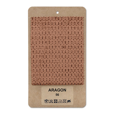 Fabric sample ARAGON Cinnamon Matte (ARAGON 56)