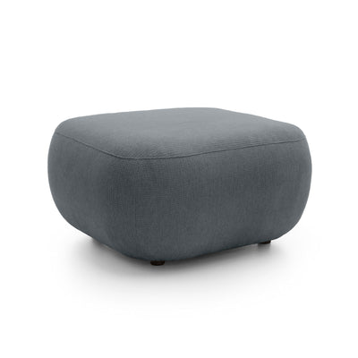 Olemo Relaxation Pouffe 75x39 cm made of PUR Foam, Japandi Style, Aragon Fabric – Dark Ash (ARAGON 93)