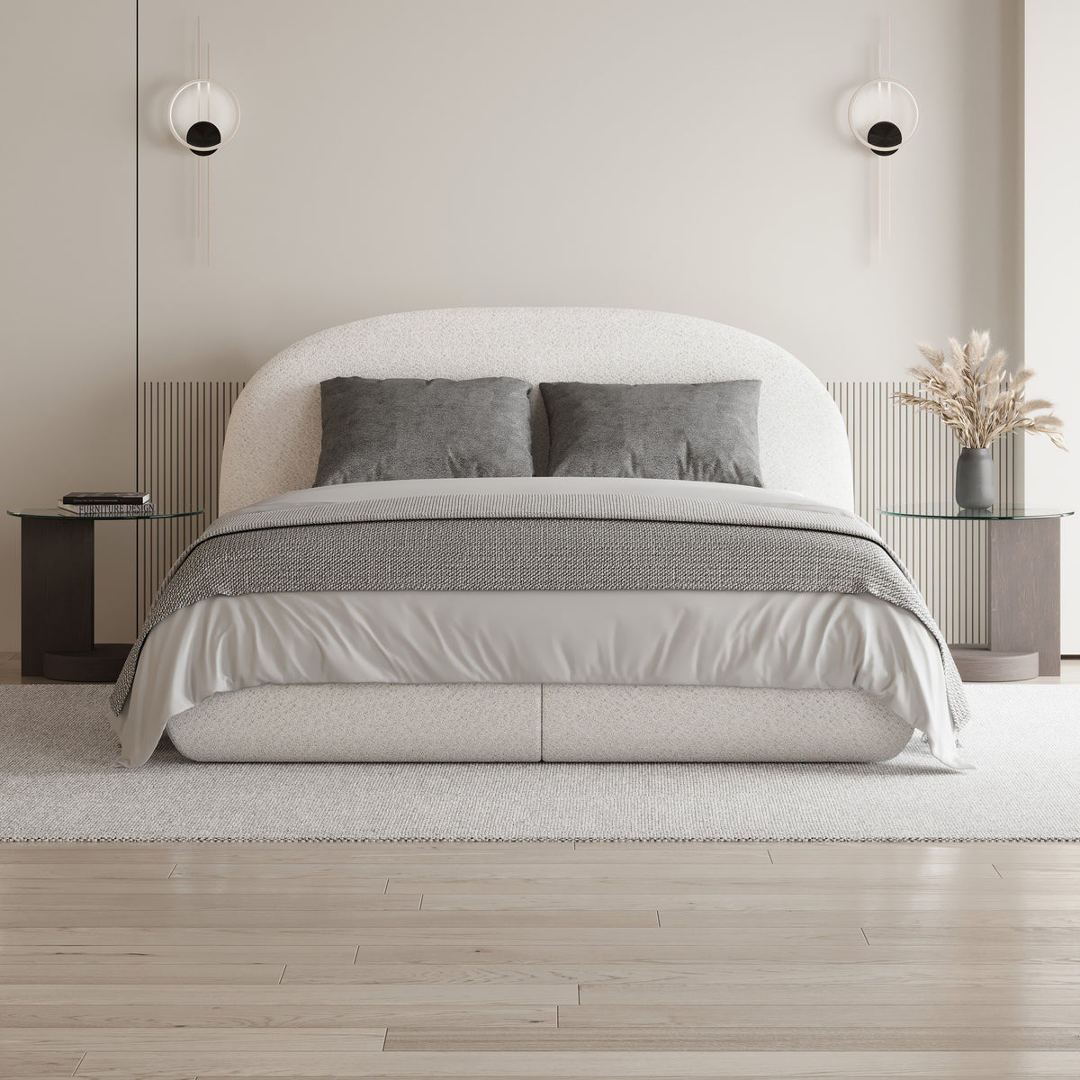 Glori Upholstered Ottoman Bed 140/160/180x200 with Storage, Modern Style – in a room setting