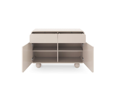 Ballo Sideboard 108x75, Japandi Style – with doors open