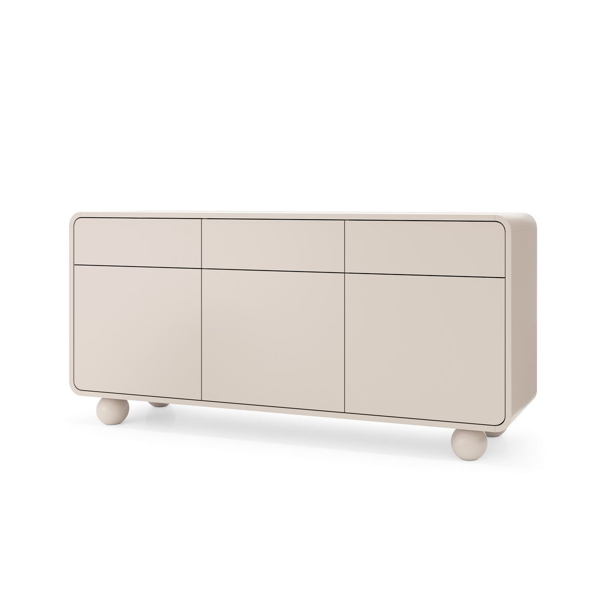 Ballo Sideboard 160x75, Japandi Style – angled view | Pillovely