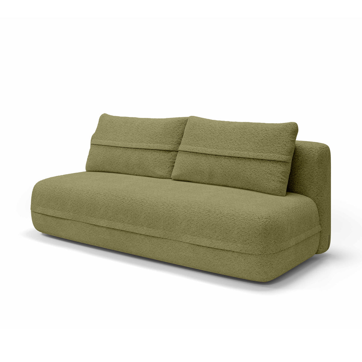 Lento 2 Seater Sofa Bed 206 cm, Minimalist Style – Golden Foliage (CREMONA 38)