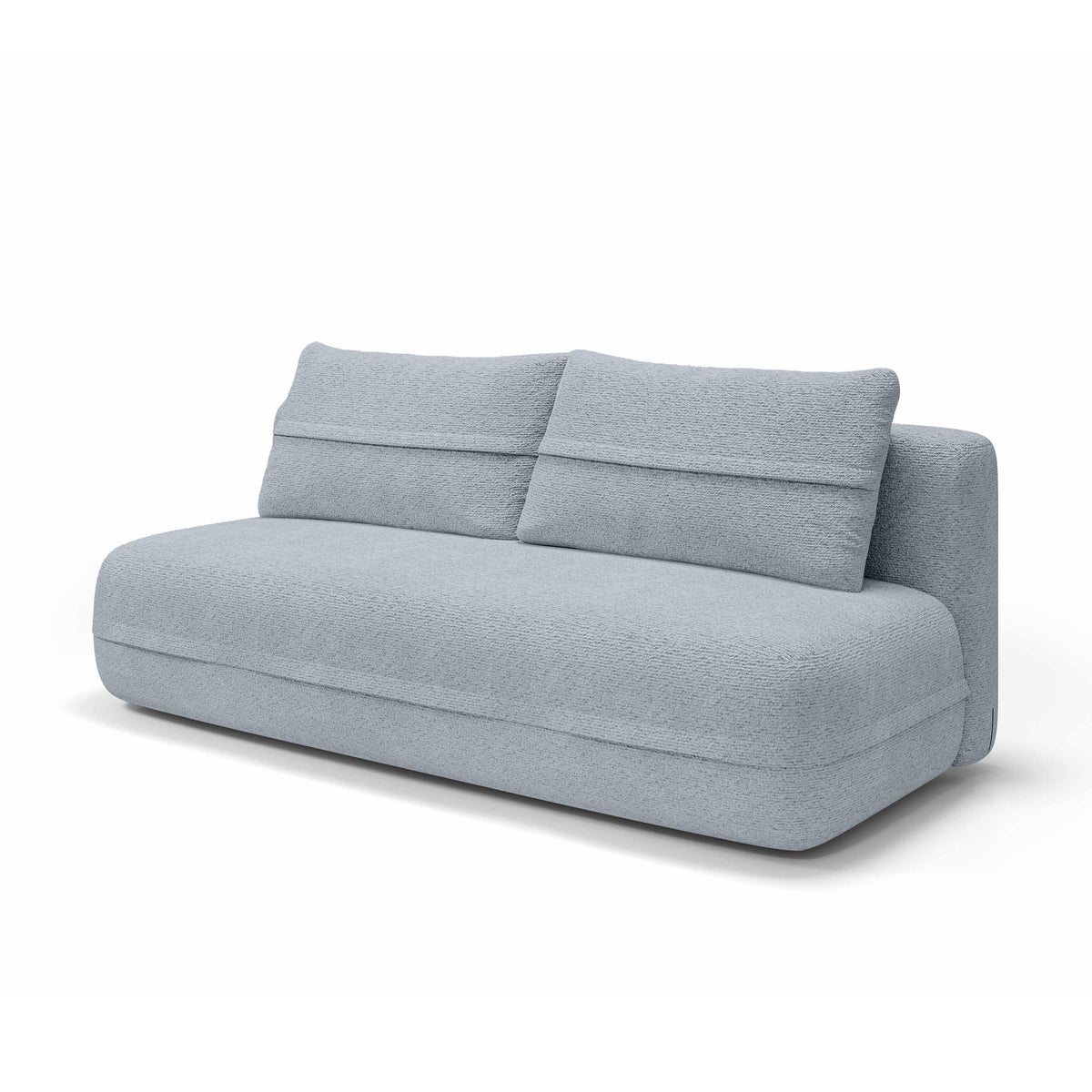 Lento 2 Seater Sofa Bed 206 cm, Minimalist Style – Misty Ocean (CREMONA 70)