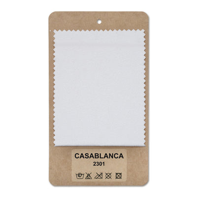 Fabric sample Casablanca White Linen (CASABLANCA 2301)