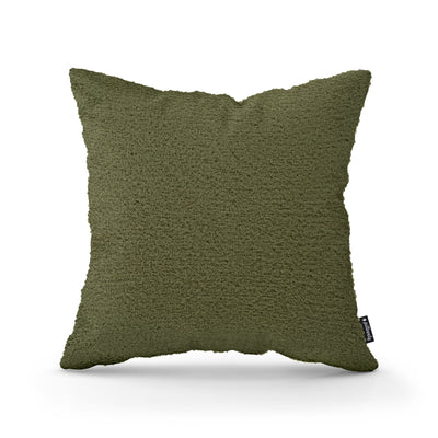 Lamb Decorative Cushion 45x45 cm, Scandinavian and Japandi Style, Coral Fabric – Herbal Patina (CORAL 25)