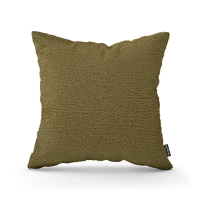 Lamb Decorative Cushion 45x45 cm, Scandinavian and Japandi Style, Coral Fabric – Golden Chestnut (CORAL 30)