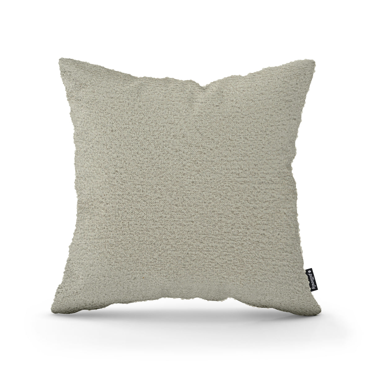 Lamb Decorative Cushion 45x45 cm, Scandinavian and Japandi Style, Coral Fabric – Taupe Sand (CORAL 65)