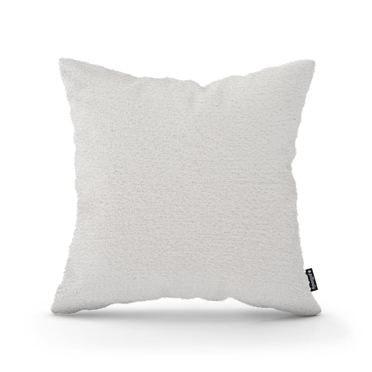 Lamb Decorative Cushion 45x45 cm, Scandinavian and Japandi Style, Coral Fabric – Misty Parchment (CORAL 70)