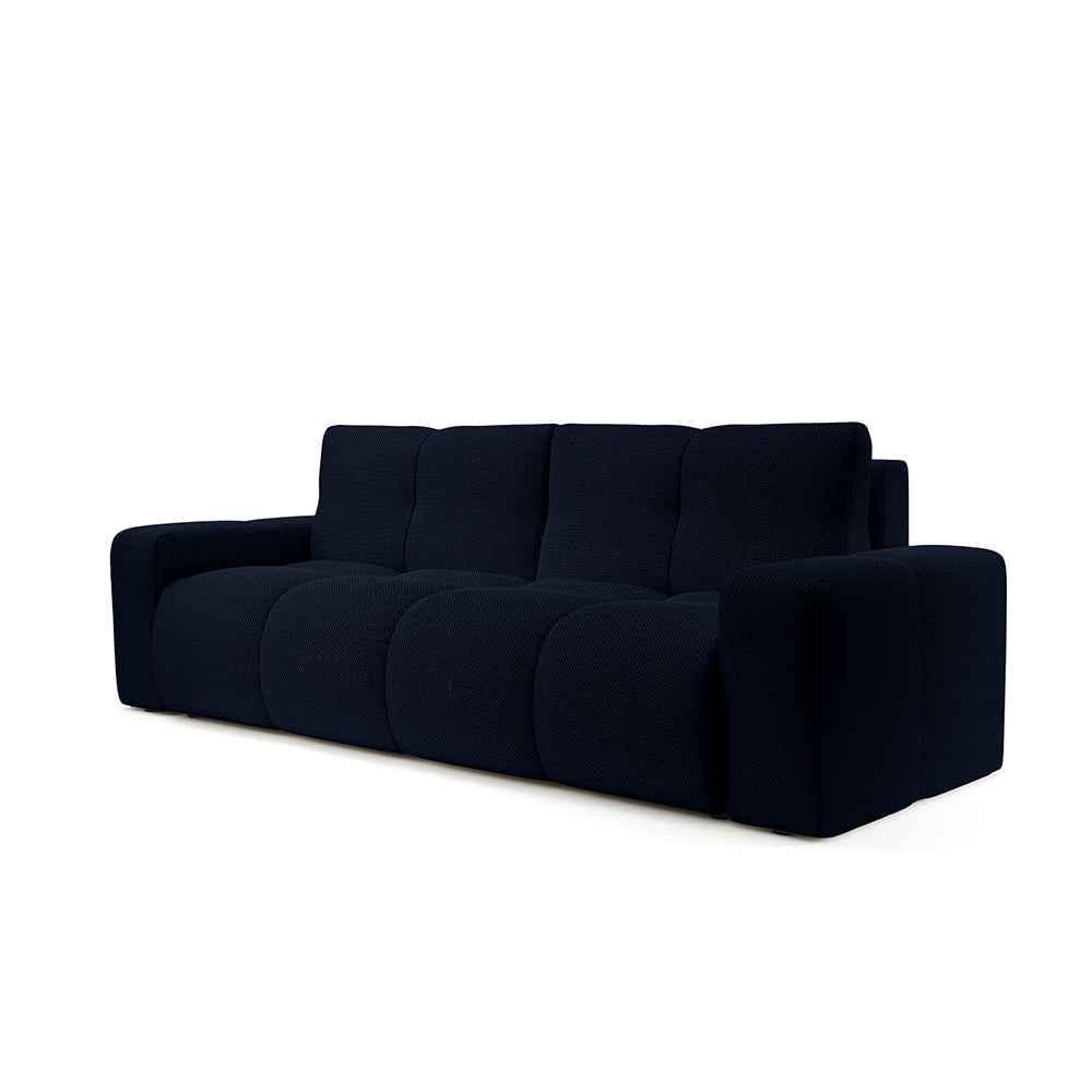Soso 3 Seater Sofa Bed 149x200 with Storage, Modern Style – Night Ink (CURIO 79)
