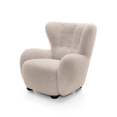 Tedi Armchair 88 cm, Scandinavian Style – Caramel Sand (ROLF 02), Black