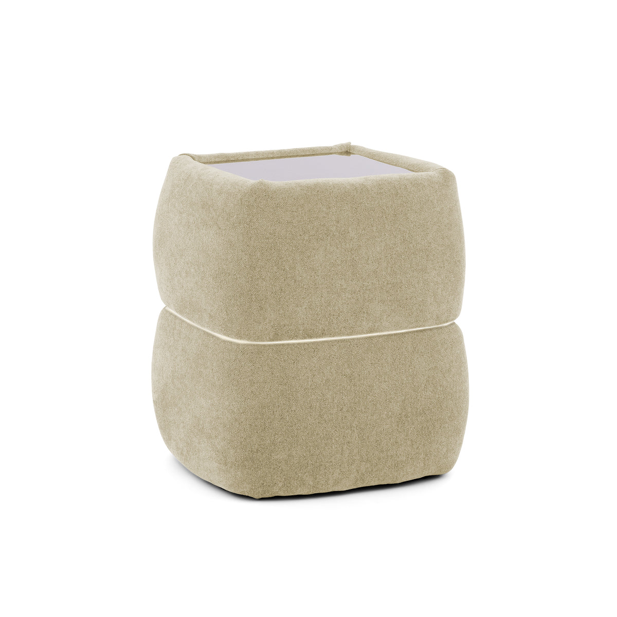 Puffra Bedside Table 47x53 Without Drawers, Minimalist Style – Golden Dust (DOHA 03)