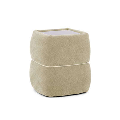 Puffra Bedside Table 47x53 Without Drawers, Minimalist Style – Golden Dust (DOHA 03)