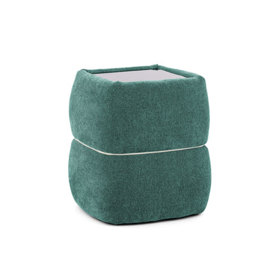 Puffra Bedside Table 47x53 Without Drawers, Minimalist Style – Turquoise Bay (DOHA 10)