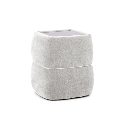 Puffra Bedside Table 47x53 Without Drawers, Minimalist Style – Silky Ash (DOHA 15)