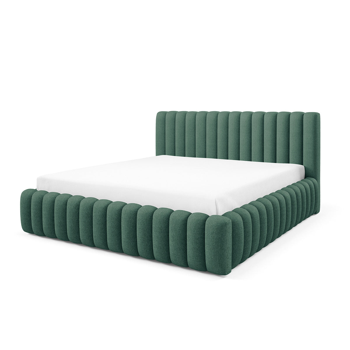 Pastel Upholstered Ottoman Bed with Storage, Modern Soft Style 140x200, 160x200 and 180x200, Doha Fabric – main photo | Pillovely