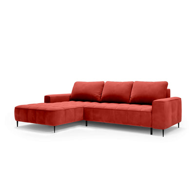 Francessco Corner Sofa with Bedding Storage 280 cm, Elegant Style – Left-Sided, Corals of the East (SALVADOR 12)