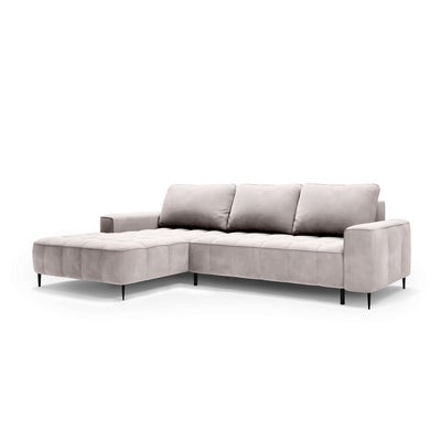 Francessco Corner Sofa with Bedding Storage 280 cm, Elegant Style – Left-Sided, Alabaster Glow (SALVADOR 16)