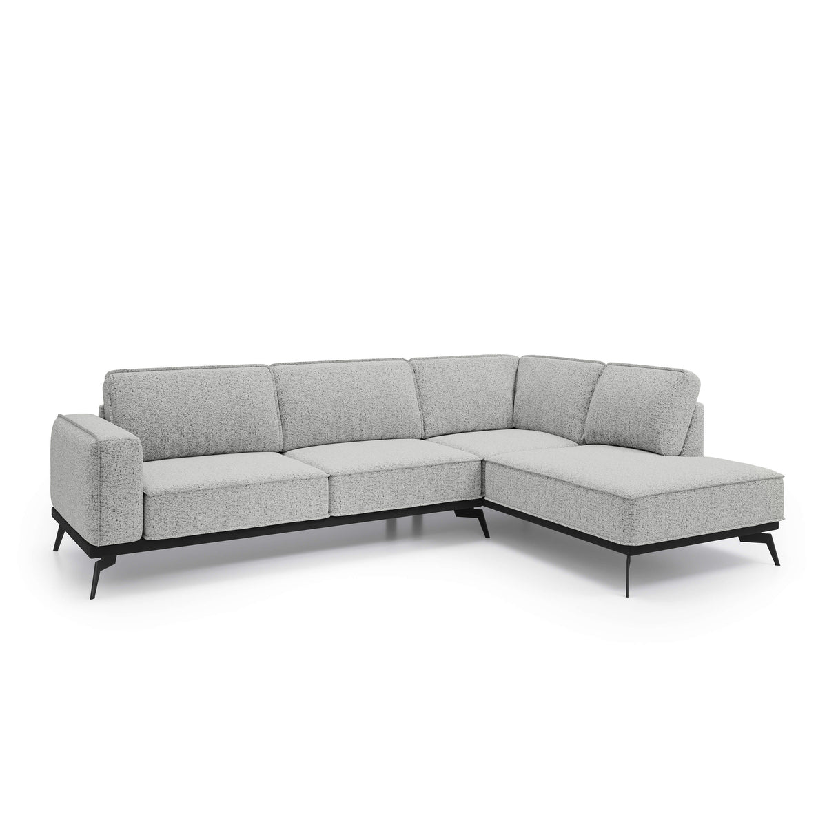 Rosalia Premium Corner Sofa 293 cm, Modern Style – Right-Sided, Ashy Taupe (ARAGON 80)