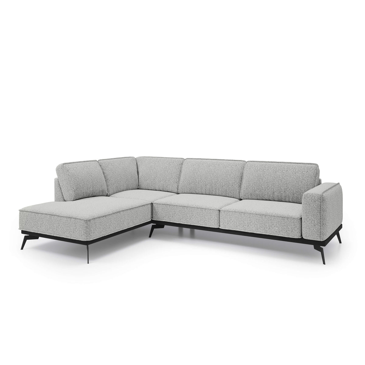 Rosalia Premium Corner Sofa 293 cm, Modern Style – Left-Sided, Ashy Taupe (ARAGON 80)