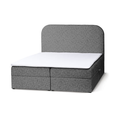 Gory Continental Divan Bed with Storage, Minimalist Style – Silver Mist (IMO 50), 200