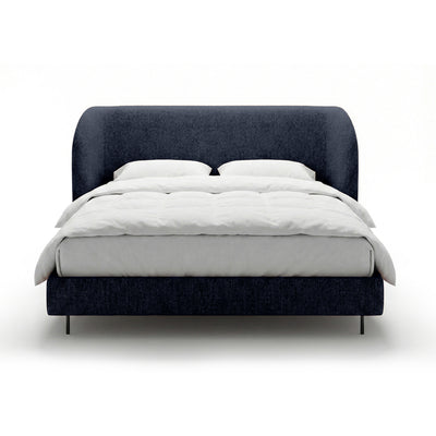 Dorida Upholstered Bed with a Smooth Headboard, Minimalist Style – photo 12