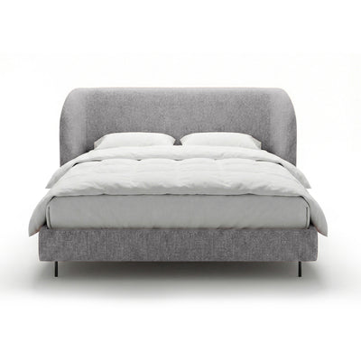 Dorida Upholstered Bed with a Smooth Headboard, Minimalist Style – photo 17
