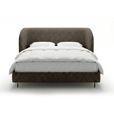 Dorida Upholstered Bed with a Smooth Headboard, Minimalist Style – photo 22
