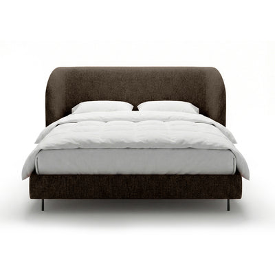 Dorida Upholstered Bed with a Smooth Headboard, Minimalist Style – photo 23