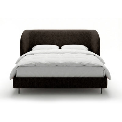 Dorida Upholstered Bed with a Smooth Headboard, Minimalist Style – photo 26