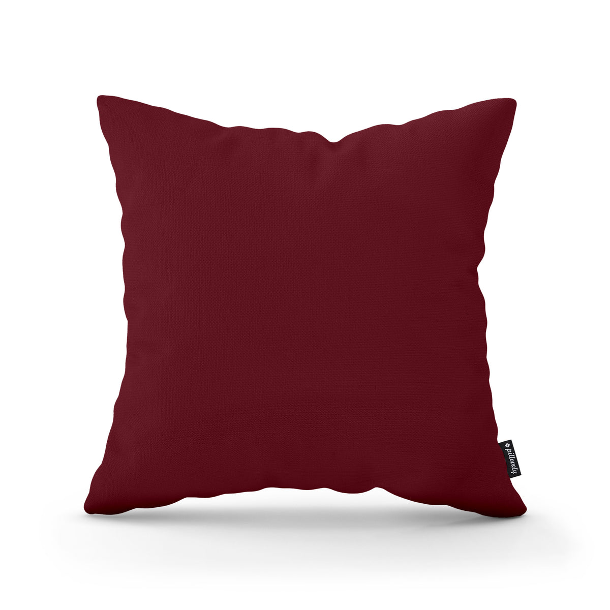 Smooth Decorative Cushion 45x45 cm, Minimalist Style – Wine Ruby (KRONOS 02)