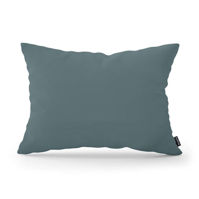Smooth Decorative Cushion 40x55 cm, Modern and Scandinavian Style, Kronos Fabric – Steel Ocean (KRONOS 25)