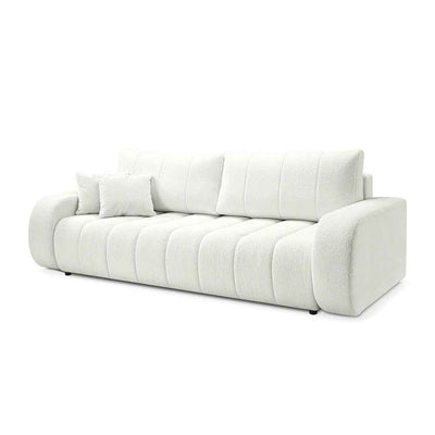 Baloa 3 Seater Sofa Bed 144x200, Scandinavian Style – Ivory Coast (LAMBI 01)