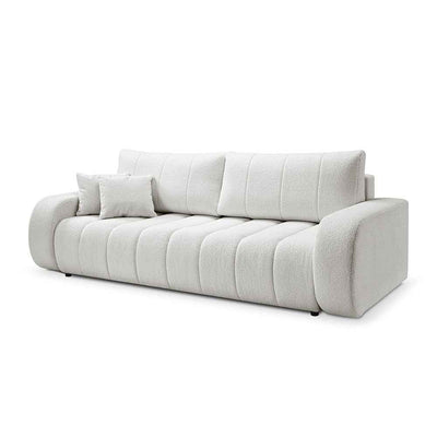 Baloa 3 Seater Sofa Bed 144x200, Scandinavian Style – Morning Mist (LAMBI 07)