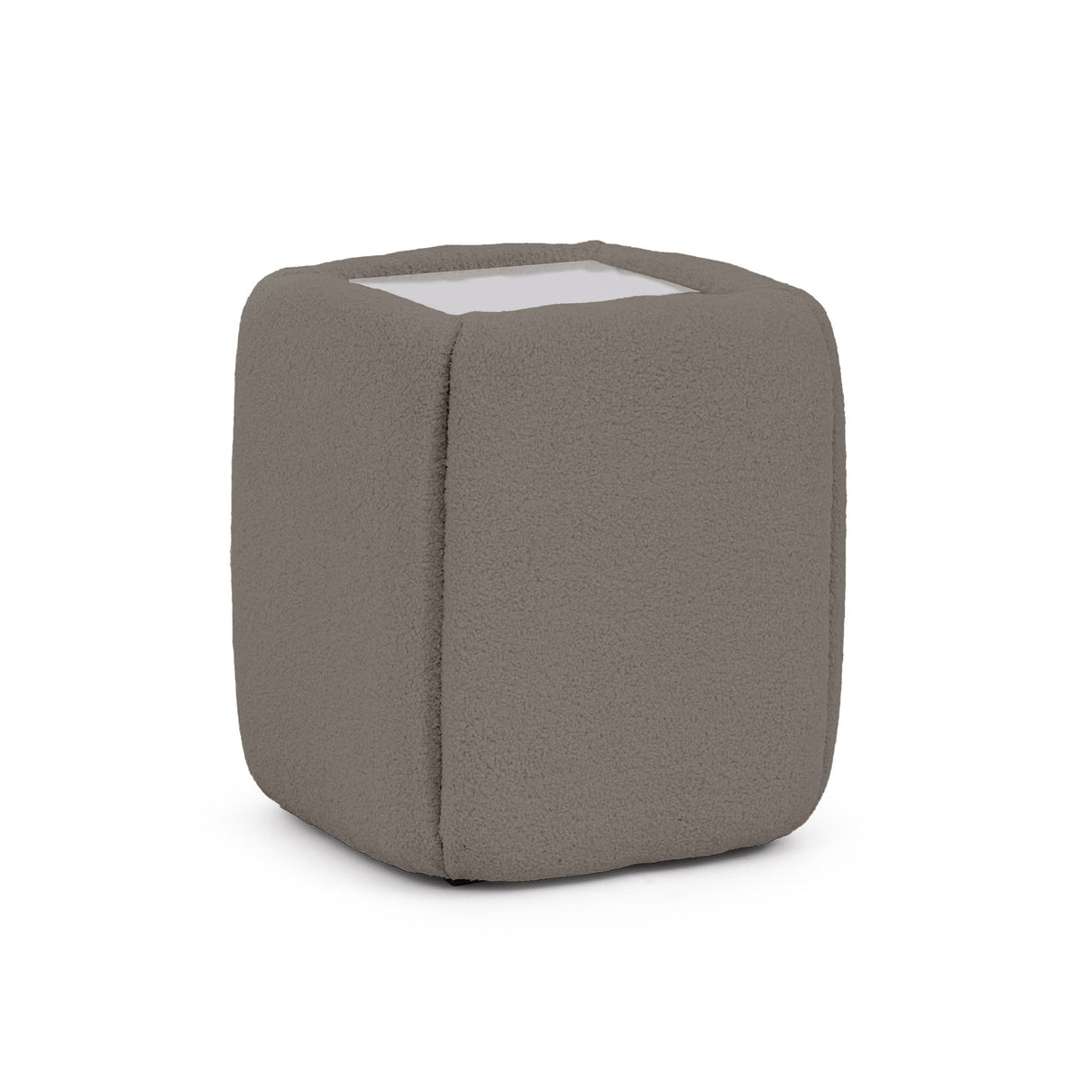 Neria Bedside Table 50x55 Without Drawers, Minimalist Style – Oak Shadow (LAMBI 03)