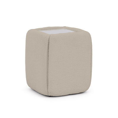 Neria Bedside Table 50x55 Without Drawers, Minimalist Style – Sandy Linen (LAMBI 05)