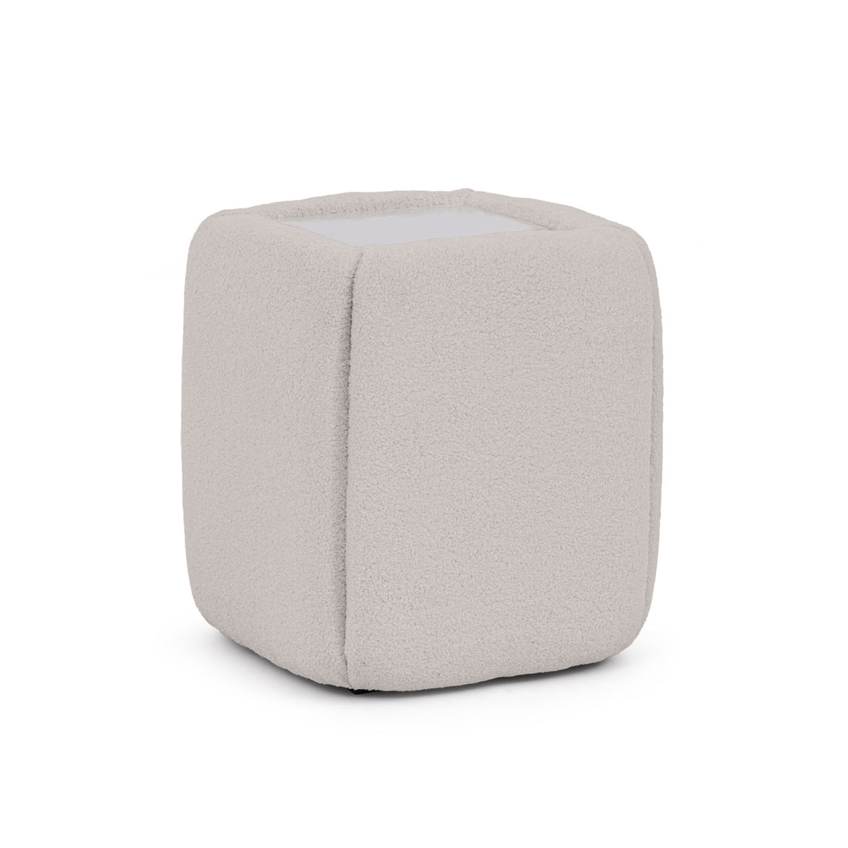Neria Bedside Table 50x55 Without Drawers, Minimalist Style – Misty Stone (LAMBI 09)