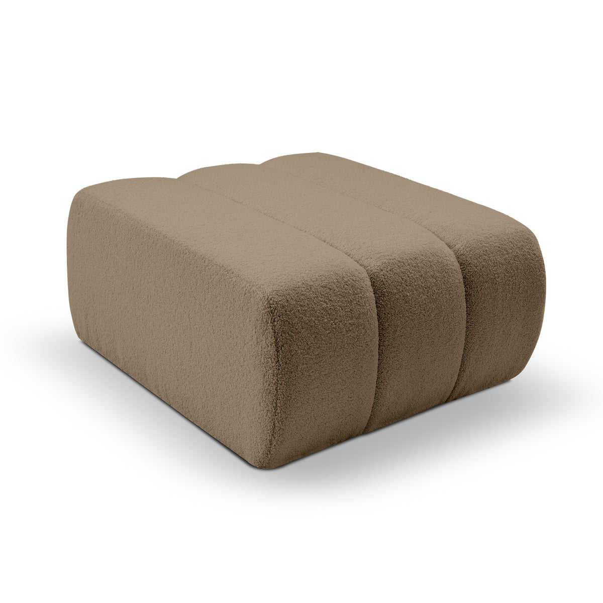 Baloa Relaxation Pouffe 82x41 cm, Organic Modern Style – Caramel Grain (LAMBI 10)