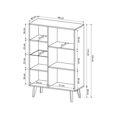 Lato Glass Display Cabinet 90x134 cm – photo 6