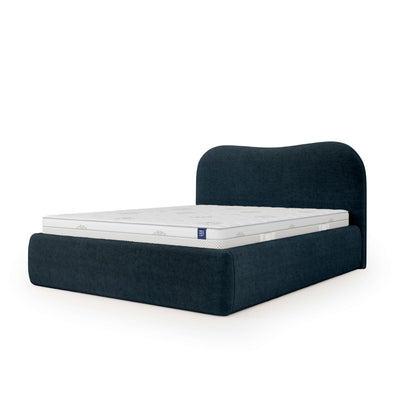 Leo Upholstered Ottoman Bed with Storage, Modern Style – Night Granite (VOUGE 13), 200