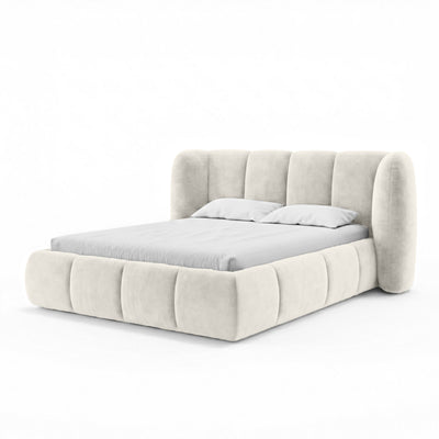 Ventara Upholstered Ottoman Bed with Vertical Tufting and Storage, Soft Modern Style – photo 9