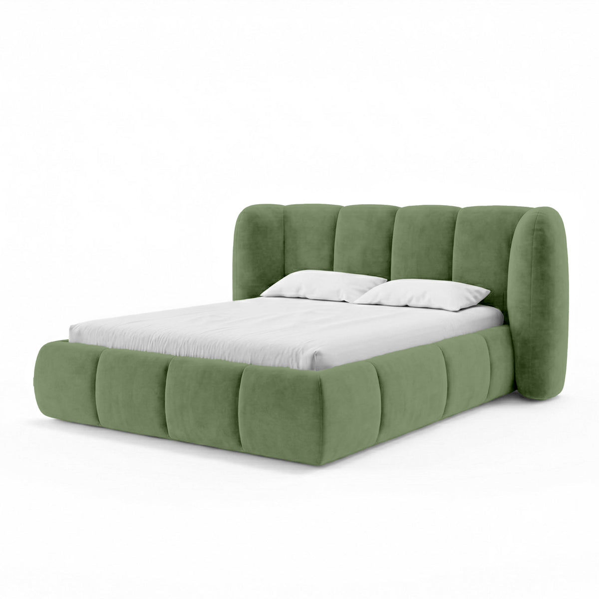 Ventara Upholstered Ottoman Bed with Vertical Tufting and Storage, Soft Modern Style – photo 17