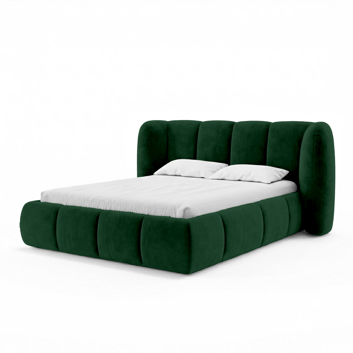 Ventara Upholstered Ottoman Bed with Vertical Tufting and Storage, Soft Modern Style – photo 26