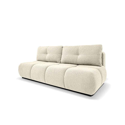Milorya 3 Seater Sofa Bed 142x200, Soft Minimalism Style – Cream Glow (NOW OR NEVER 02)